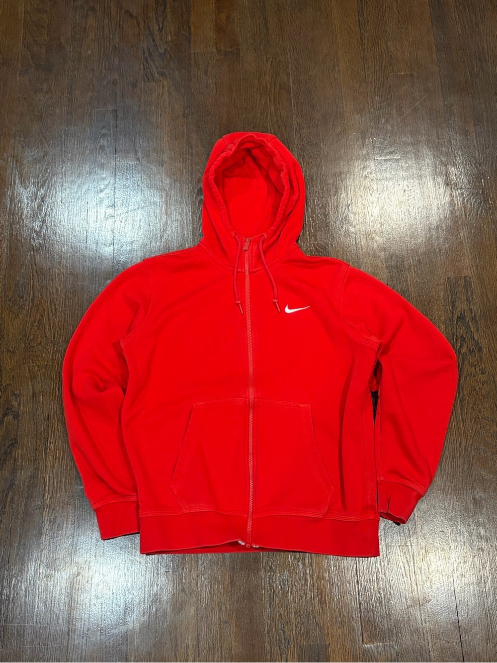 Nike vintage red zip up hoodie